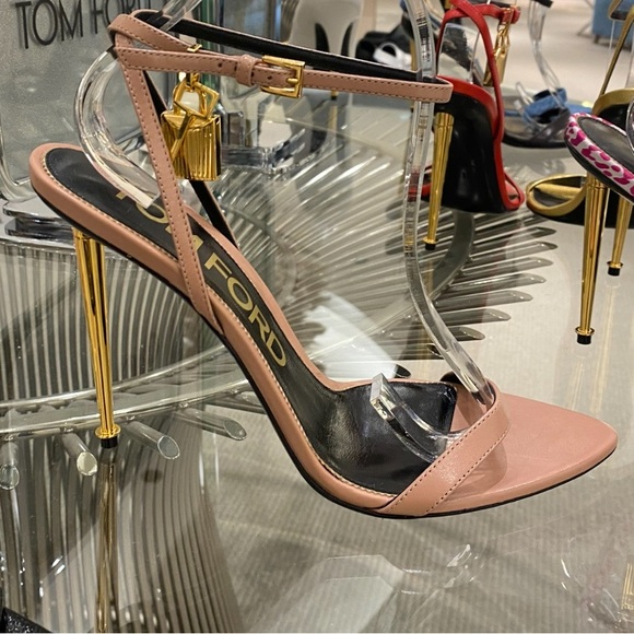 Tom Ford 105mm Lock & Key Stiletto Sandals (new) - Picture 3 of 6